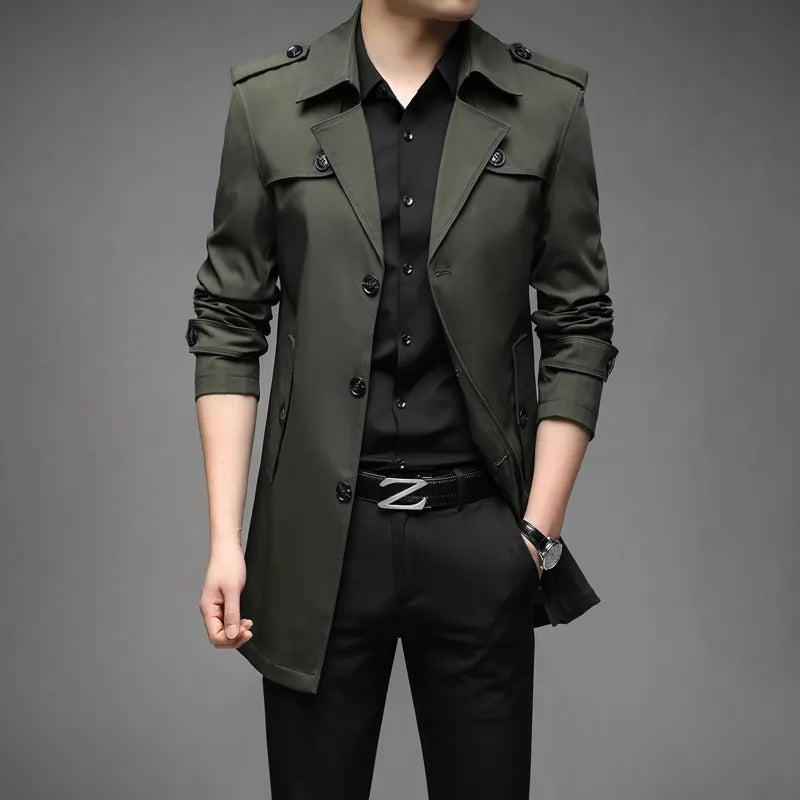 Damen Trenchcoat Eleganter Stil Polyester für Mäntel Damen 1