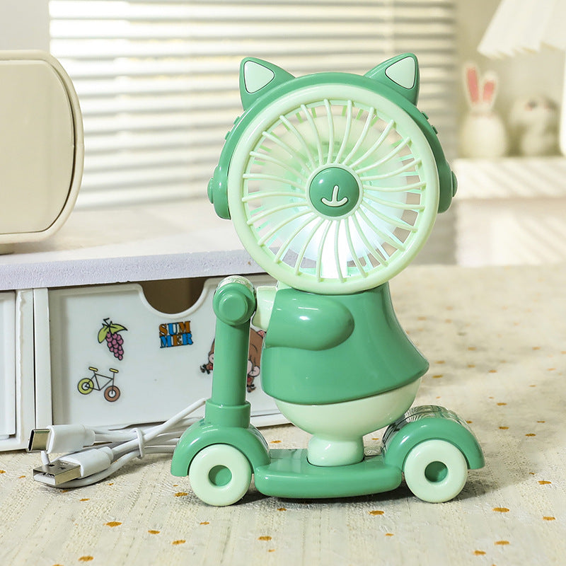Damen USB Ventilator Kreatives Tierdesign Tragbar 10