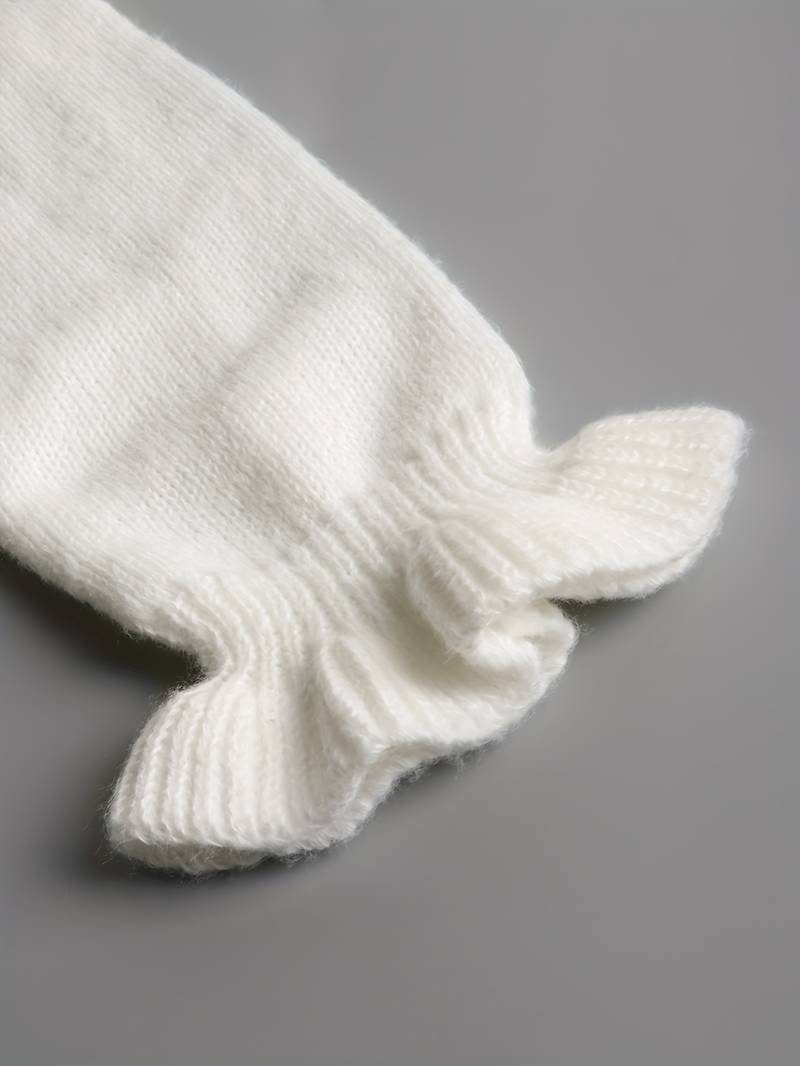 Damen V-Hals Pullover mit Knopfdetail aus luxuriösem Material 5