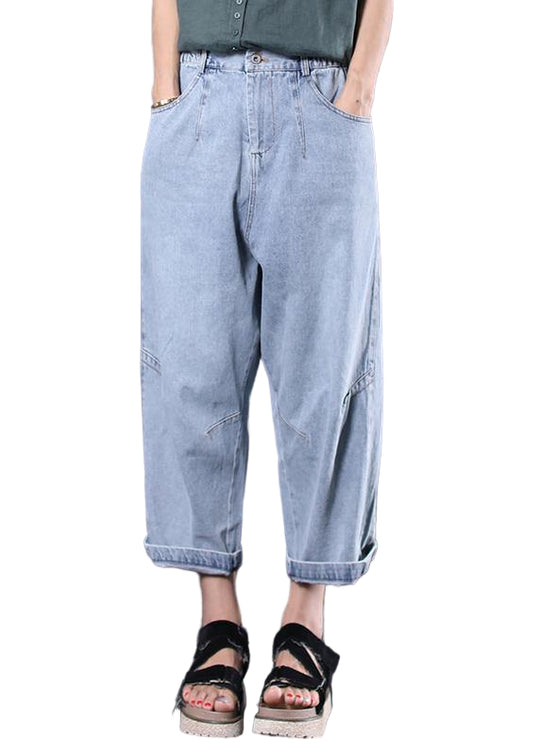 Damen Vintage Jeanshose Lässig 1