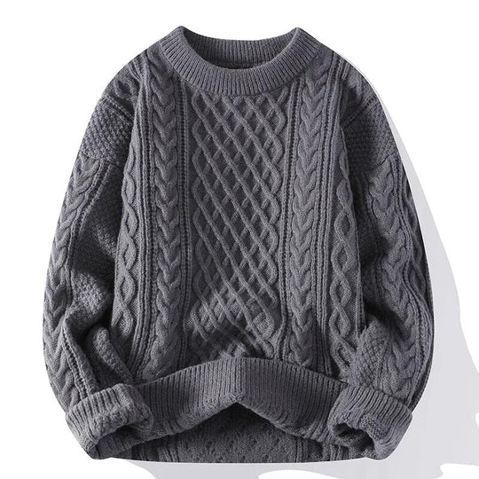 Damen Vintage Pullover mit Rundhalsausschnitt 10