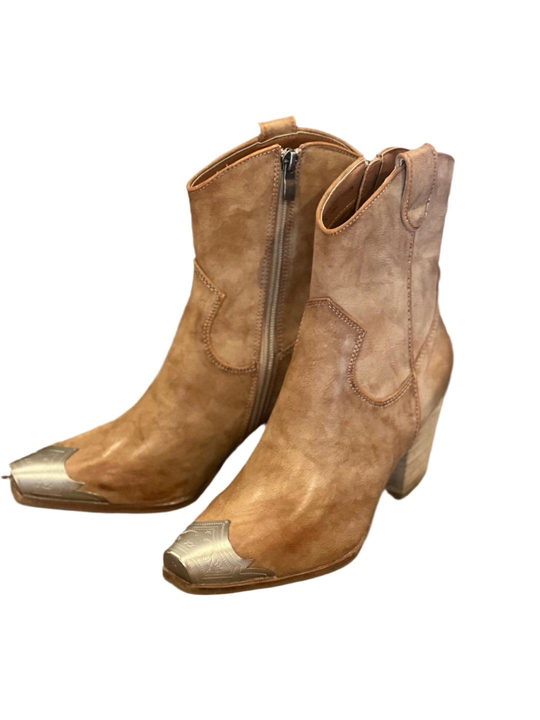 Damen Western Stiefel Casual Beige 0
