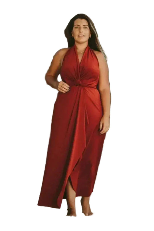 Damen Wickelkleid Vielseitig Tragbar - Sommerkleid für Hochzeiten und Abendveranstaltungen 0