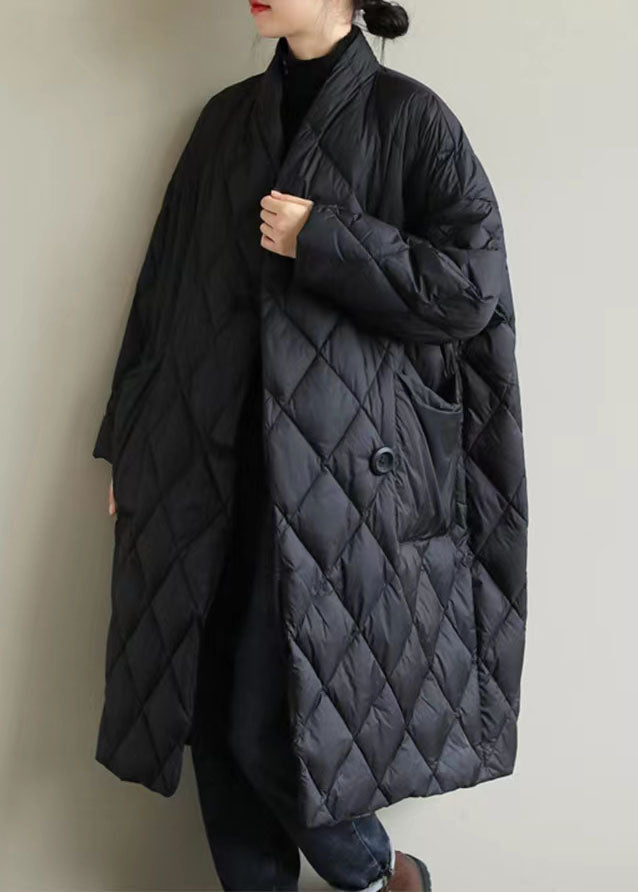 Damen Winterjacke mit Stehkragen und großen Taschen 1