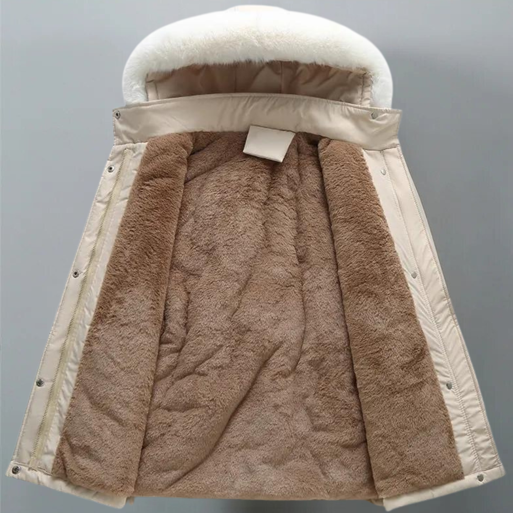 Damen Wintermantel mit dickem Baumwollfutter 1