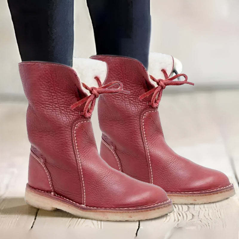 Damen Winterstiefel Wasserdicht mit Wollfutter 8