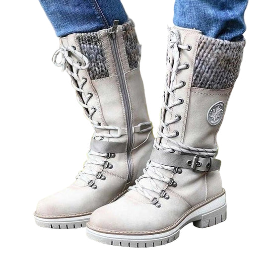Damen Winterstiefel mit seitlichem Reißverschluss 0