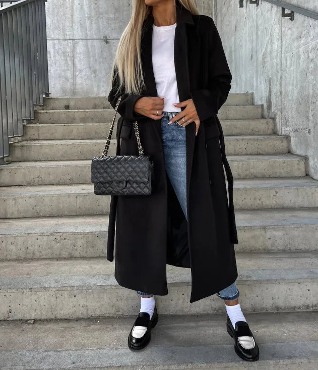 Damen Wollmantel Doppelreiher Zeitlos 3