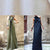 Damen ärmelloses Patchwork-Kleid in Marineblau 4
