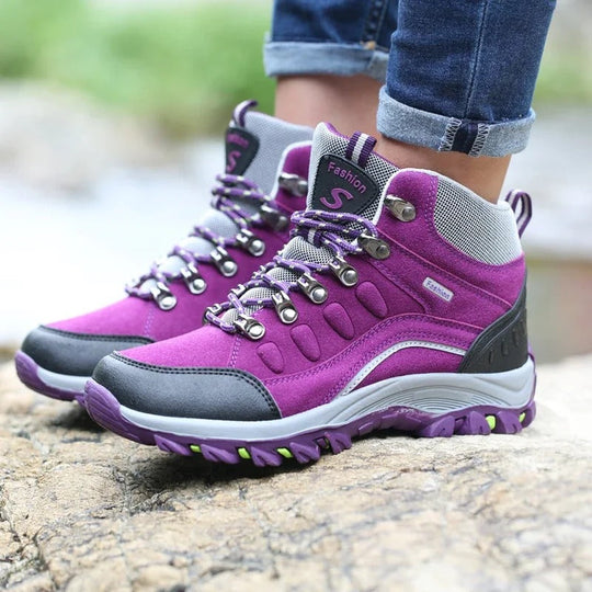 Damen und Herren Wanderstiefel Robuste Wasserfeste Outdoor Schuhe 1