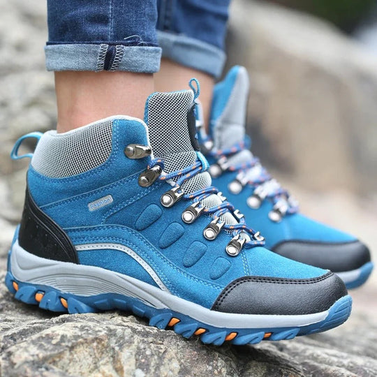 Damen und Herren Wanderstiefel Robuste Wasserfeste Outdoor Schuhe 4