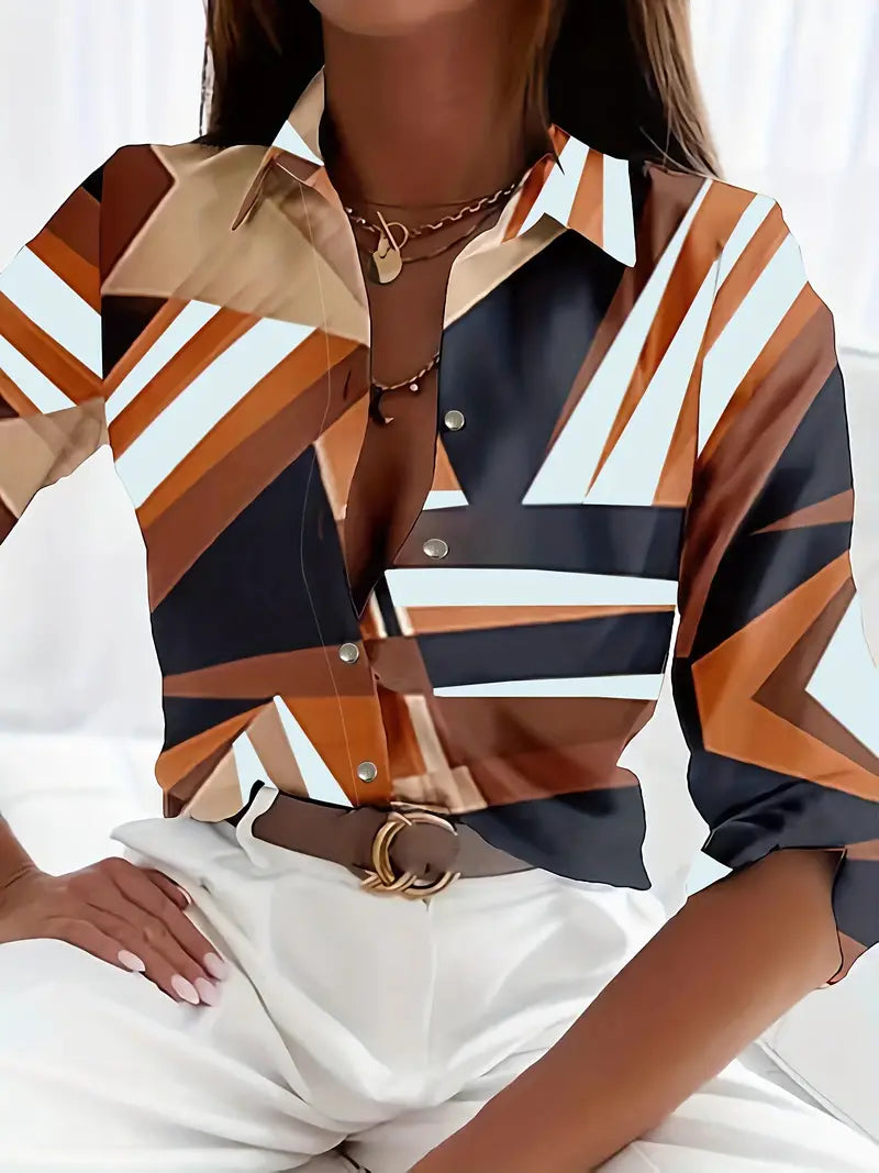 Damenbluse Einzigartiges Design Bequem Atmungsaktives Gewebe 8