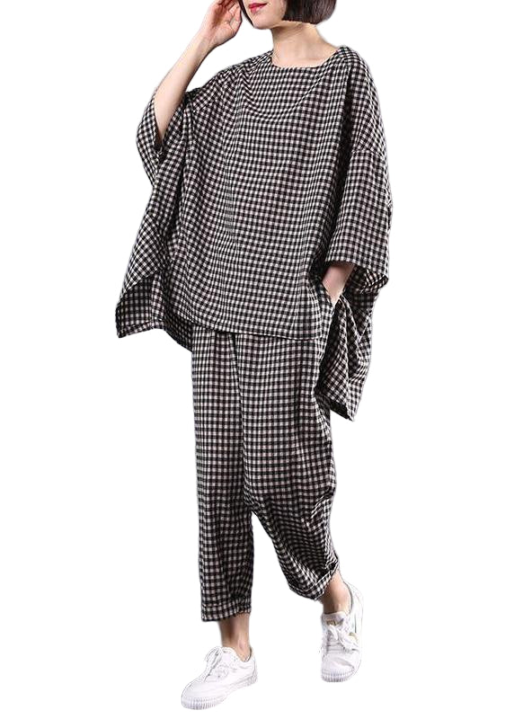 Damenbluse Vintage Kariert für Stilvolle Anlässe 0