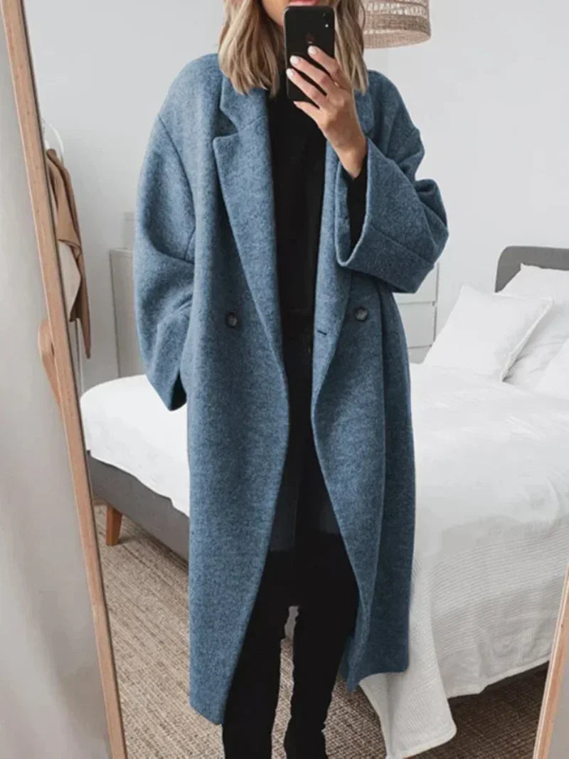 Damenjacke Lange Winterjacke Klassischer Stil für Herbst und Winter 2