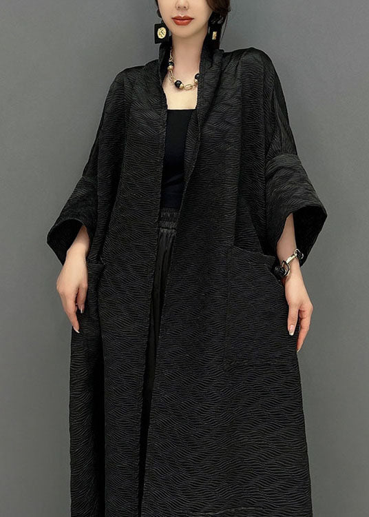 Damenmantel Trenchcoat mit Übergroßen Taschen für Herbst und Winter 4