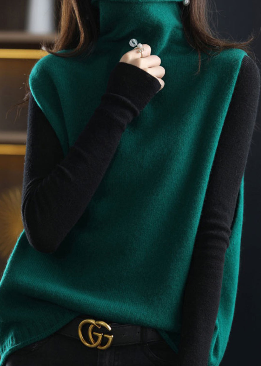 Damenpullover Ärmellos Modisch mit Rollkragen für Vielseitige Styles 2