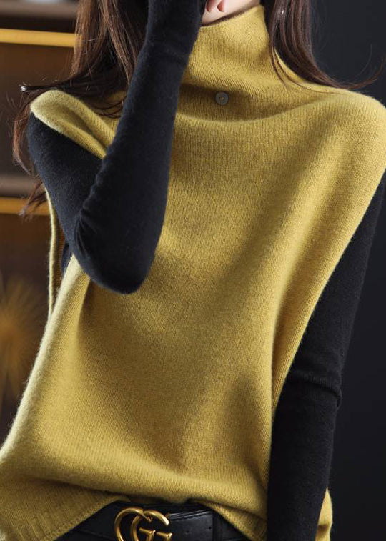 Damenpullover Ärmellos Modisch mit Rollkragen für Vielseitige Styles 3