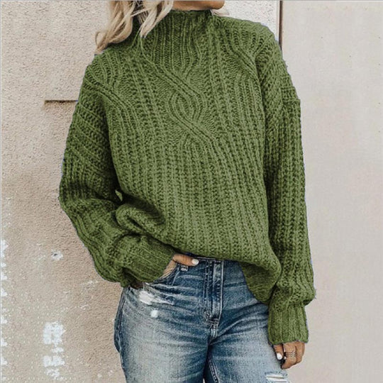 Damenpullover Klassisch Modern Baumwolle für Alltag und Freizeit 1