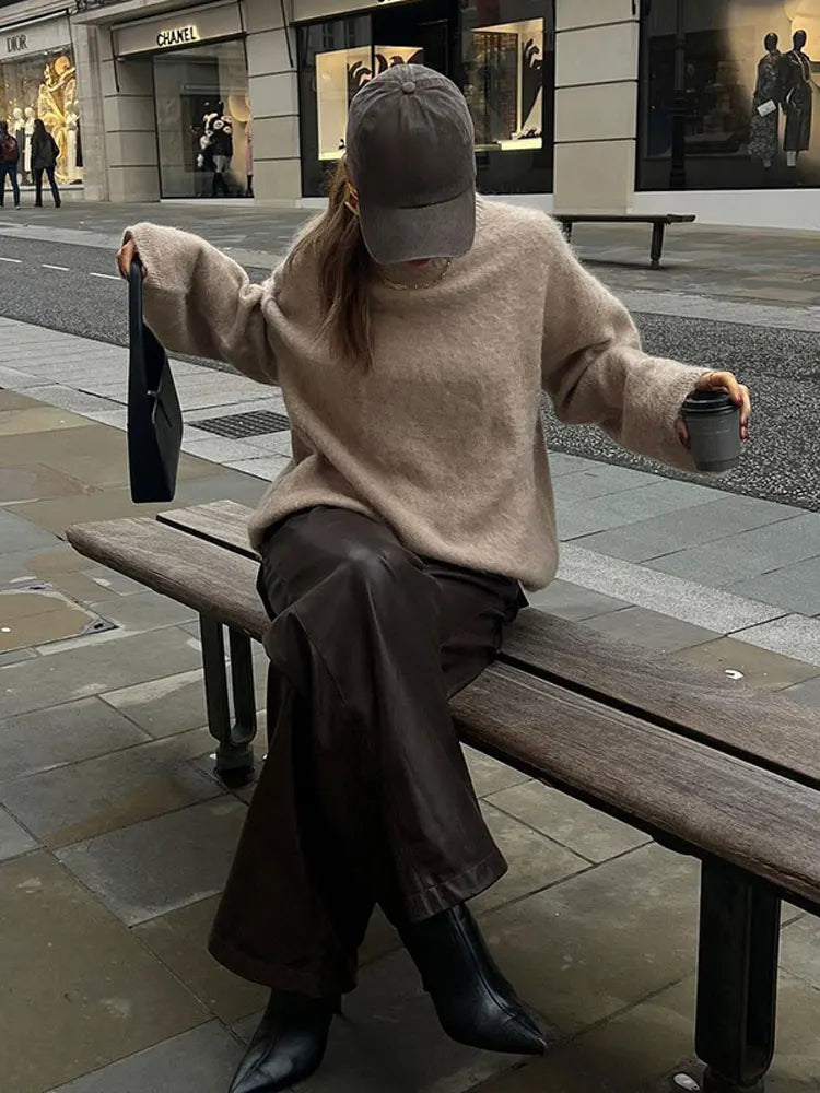 Damenpullover Modern Baumwolle Warm und Bequem 2