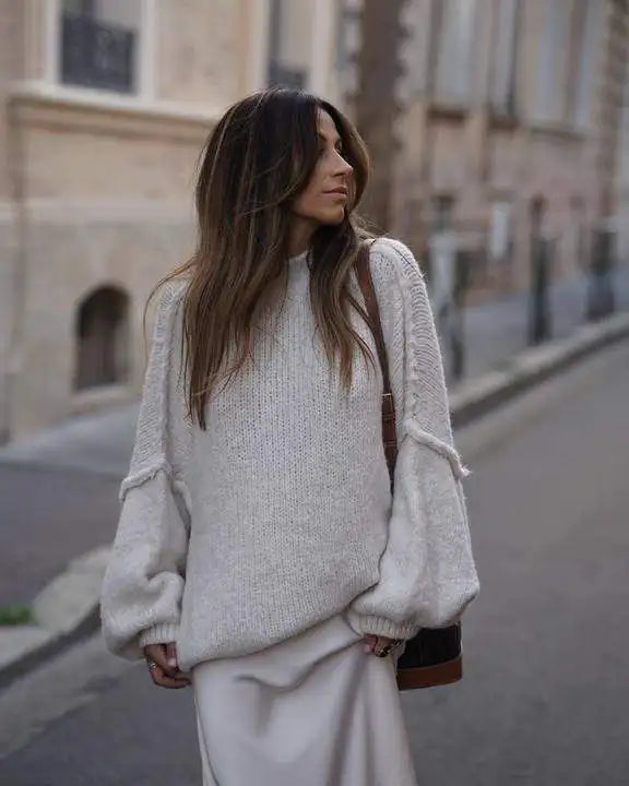Damenpullover Oversize mit Stehkragen – Warme Pullover für kalte Tage 1