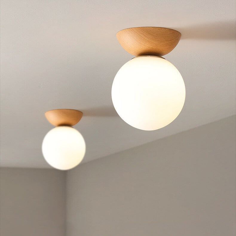 Deckenleuchte Japanisch Inspiriert Kugelförmig LED für Wohnzimmer Schlafzimmer Flur 1