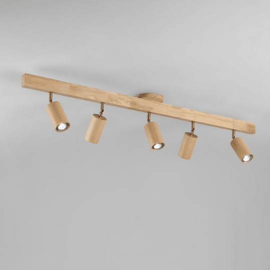 Deckenleuchte aus Massivholz mit einstellbarer LED-Lichtrichtung 14