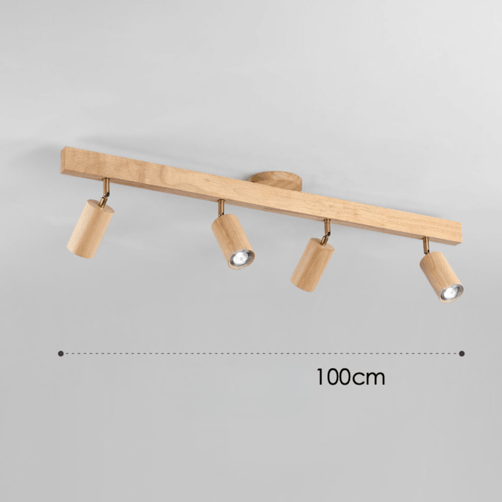 Deckenleuchte aus Massivholz mit einstellbarer LED-Lichtrichtung 7