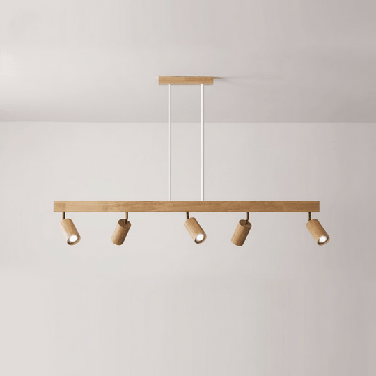 Deckenleuchte aus Massivholz mit einstellbarer LED-Lichtrichtung 9