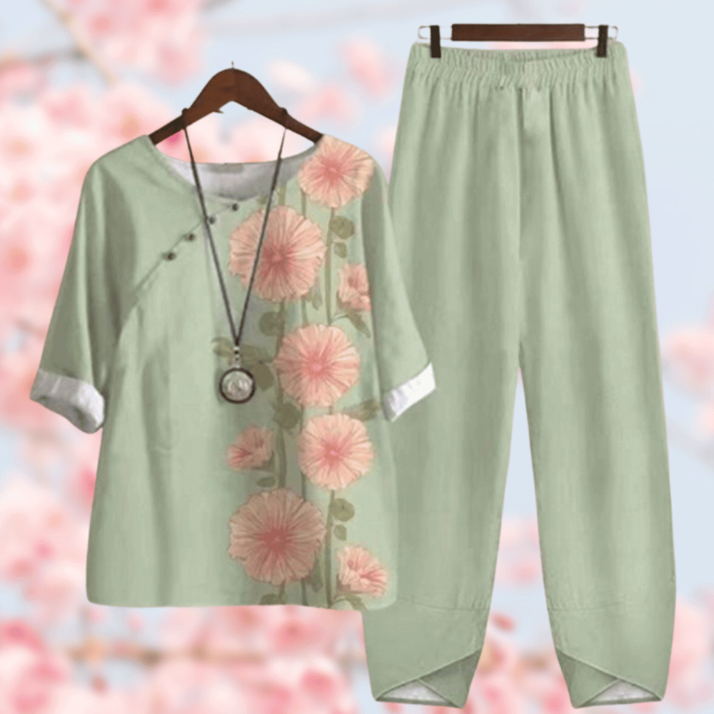 Variant image for Damen Set Elegantes Design Bequem Baumwolle Polyester-53