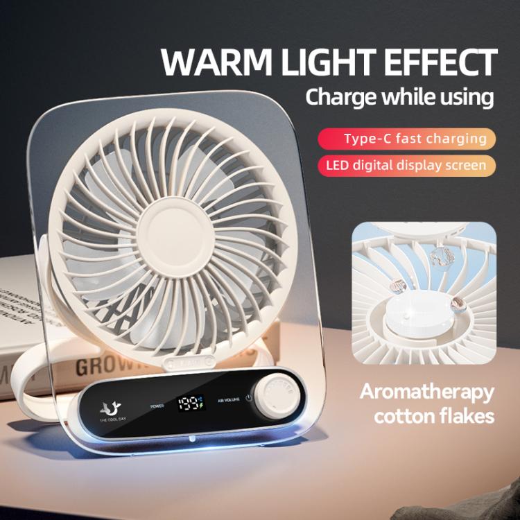 Desktop Ventilator mit Aromatherapie und LED-Anzeige 5