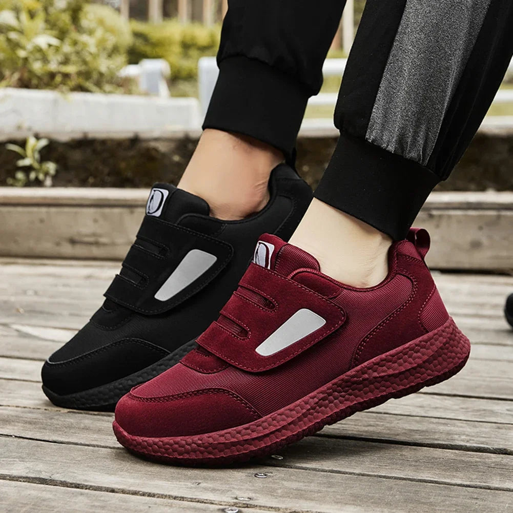 Diabetiker Schuhe für Damen und Herren, Orthopädische Slip-On Sneakers mit verstellbarem Verschluss 2