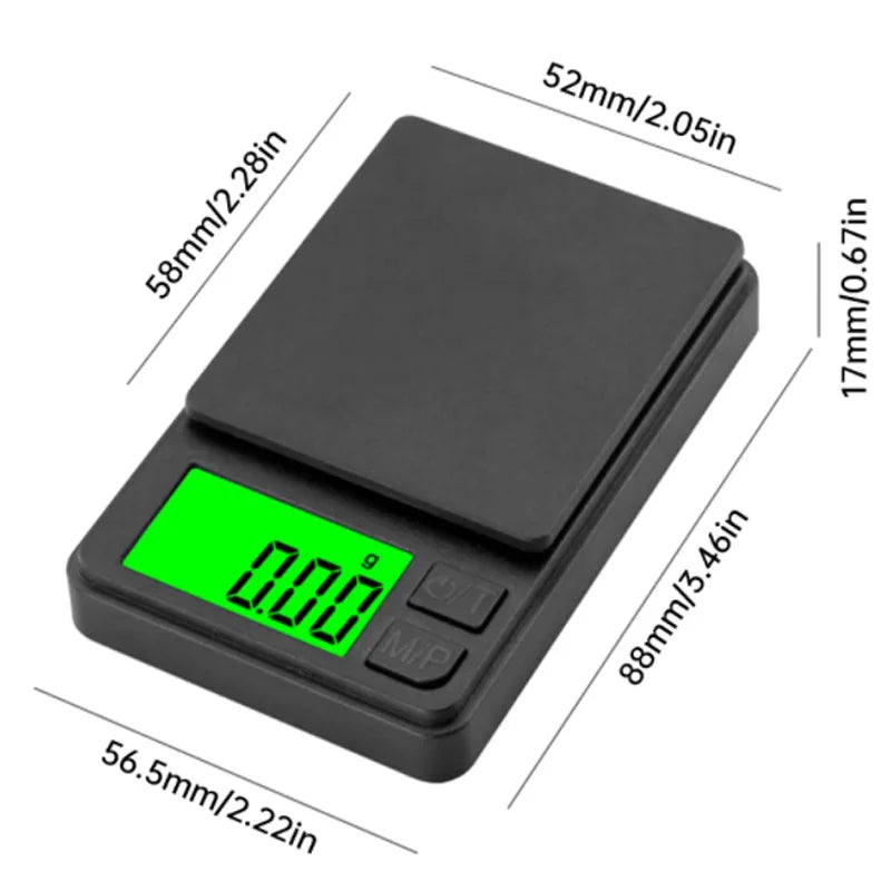 Digitale Küchenwaage Kompakt Mit Hintergrundbeleuchtetem LCD-Display 3