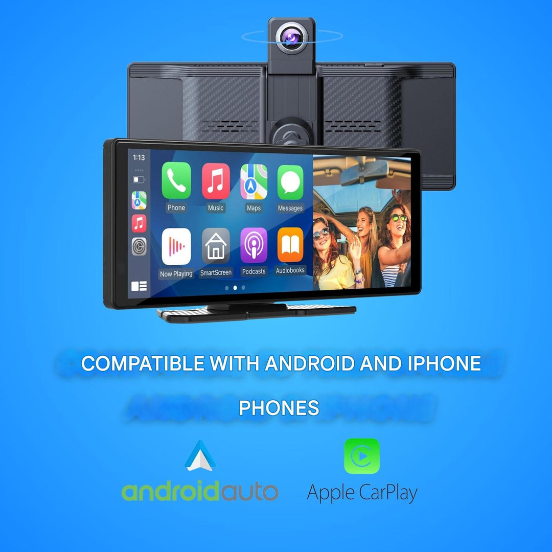 Drahtloses Auto-Display mit CarPlay und Android Auto, HD 26 cm, 4K-Dashcam, Rückfahrkamera 5