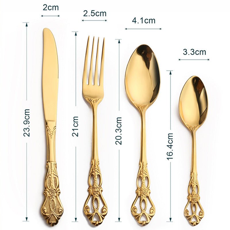 Edelstahl Besteckset Modern für den täglichen Gebrauch 8
