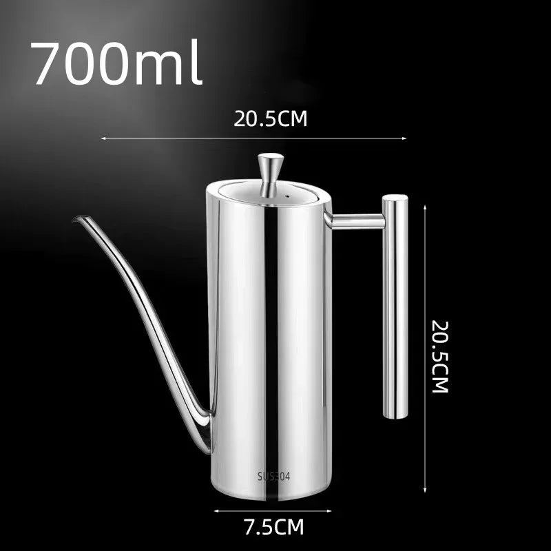 Edelstahl Ölkanne 500/700 ml mit Auslaufdesign 6
