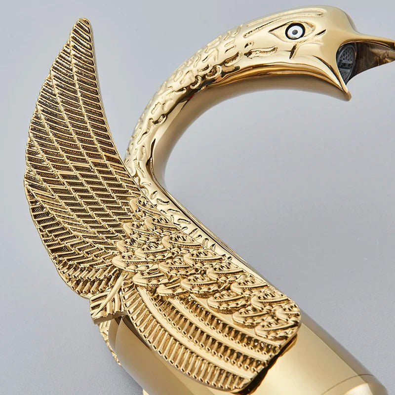 Einhand-Waschtischhahn Gold Modern für Badezimmer 4