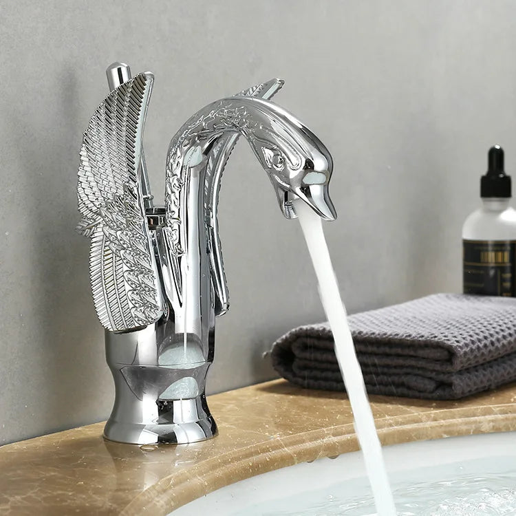 Einhand-Waschtischhahn Gold Modern für Badezimmer 9