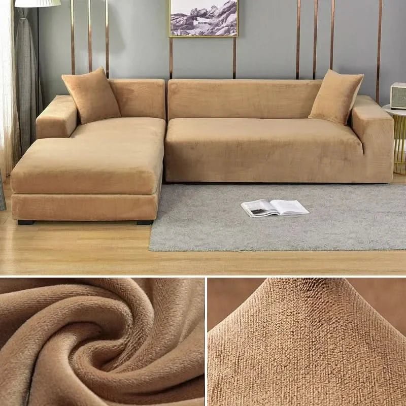 Elastischer Sofabezug für Jedes Wohnzimmer - Stylischer Couch Bezug für L-förmige Sofas und Akzentsessel 18