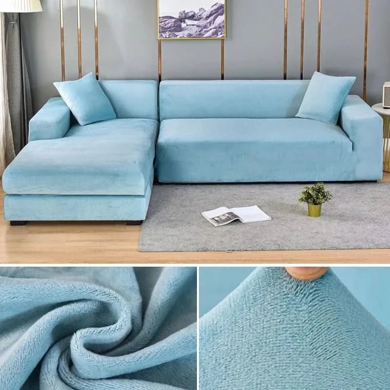 Elastischer Sofabezug für Jedes Wohnzimmer - Stylischer Couch Bezug für L-förmige Sofas und Akzentsessel 6