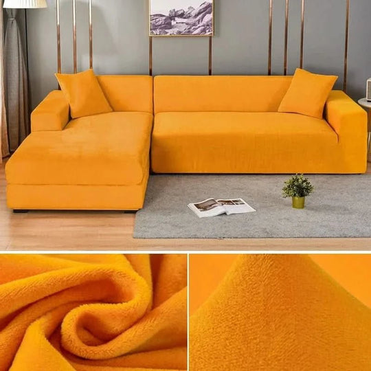Elastischer Sofabezug für Jedes Wohnzimmer - Stylischer Couch Bezug für L-förmige Sofas und Akzentsessel 8