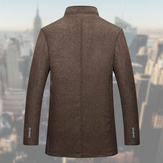 Herren Wintermantel Mit Weste Eleganter Stil Hochwertiger Stoff-6