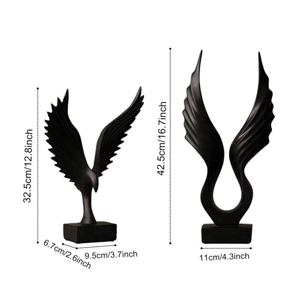Engelsflügel Skulptur für Heimdekoration – Aesthetisches Design für Wohnzimmer und Schlafzimmer 4