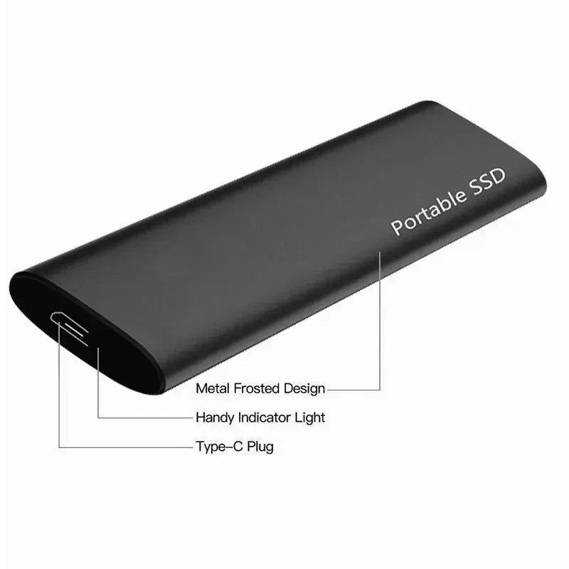 Externe Festplatte 2 TB Tragbar USB-C 8