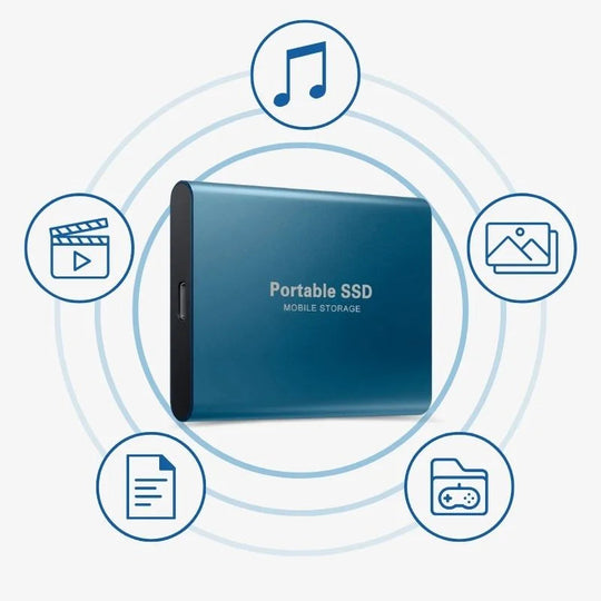 Externe SSD, tragbar, aus Aluminium, 1 TB-30 TB, stoßfest und wasserabweisend 7