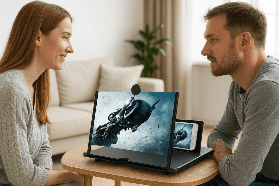 Faltbare HD-Bildschirmlupe für Smartphones - Universelle Kompatibilität, Kristallklare Vergrößerung 2