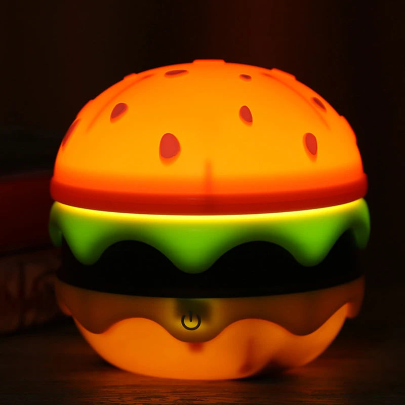 Faltbare Tischlampe im Hamburger Design mit Dimmfunktion und Akku - Ideal als Nachttischlampe oder Tischleuchte 1