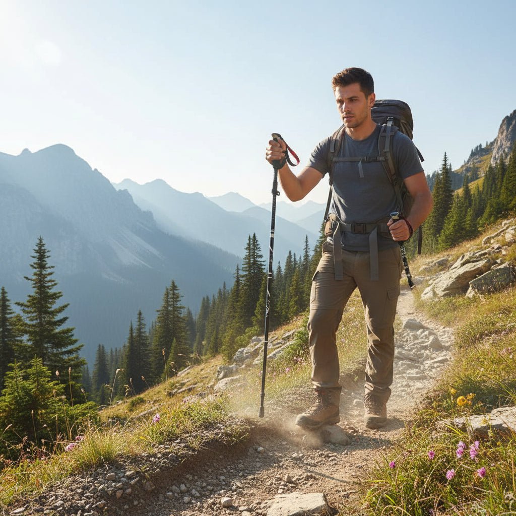 Faltbare Wanderstöcke Teleskop Mit Rutschfestem Griff Für Outdoor-Abenteuer 1