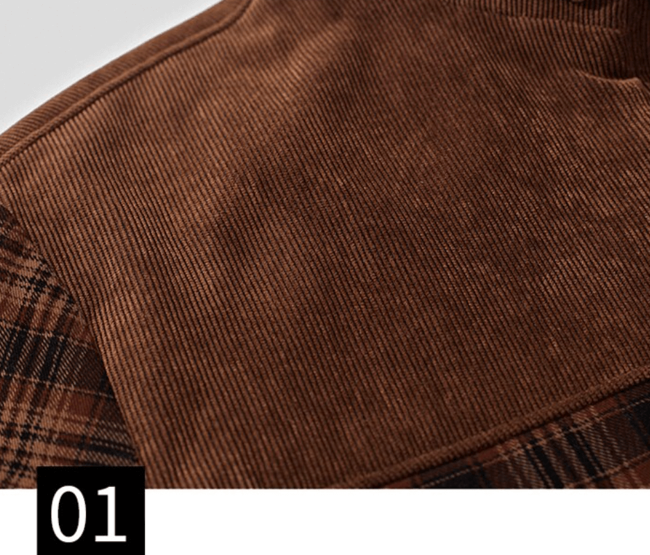 Flanell-Karierte Winterjacke