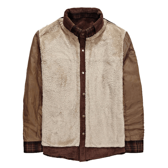 Flanell-Karierte Winterjacke
