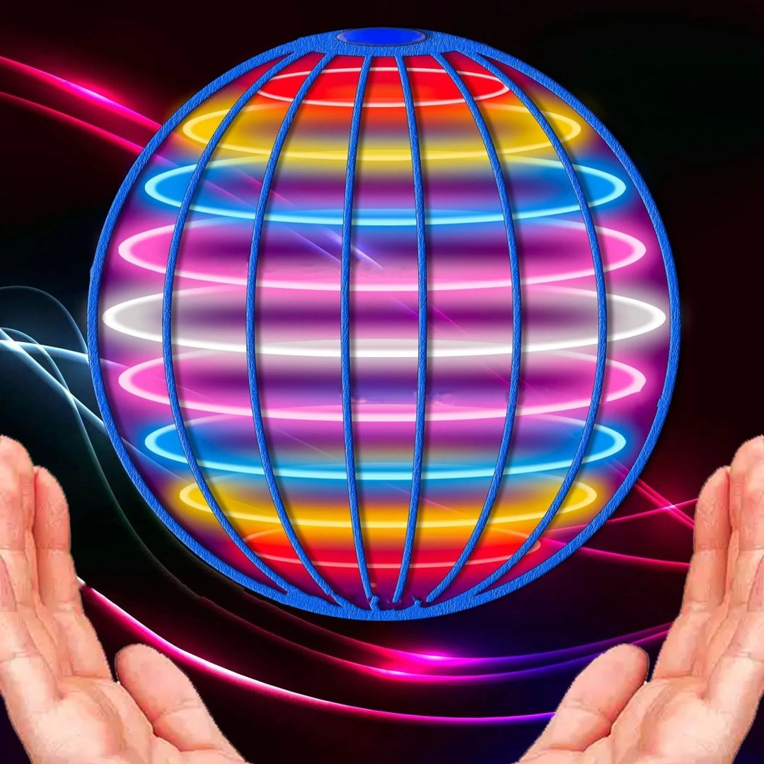Fliegendes Gyroskop Mit LED-Lichteffekten 360° Design Für Innen Und Außen 1